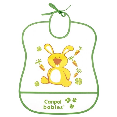 Canpol Babies Нагрудник Soft Plastic bib, Кот