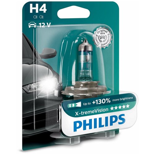 Лампа H4 Xv 12v 60/55w P43t Блистер Philips арт. 12342XVB1