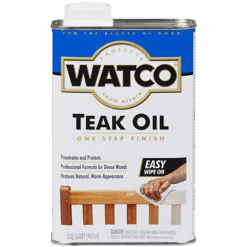 Watco Teak Oil Finish +Stain Тиковое масло тонирующее для де