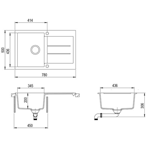 Кухонная мойка AquaSanita Tesa SQT 101 AW 110