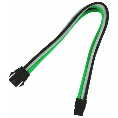 Аксессуар Удлинитель Nanoxia 6-pin PCI-E 30cm Green-White-Black