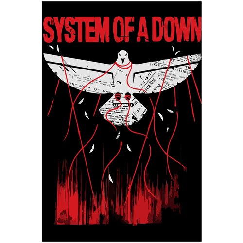 Картина по номерам на холсте System of A Down - 216 40X60