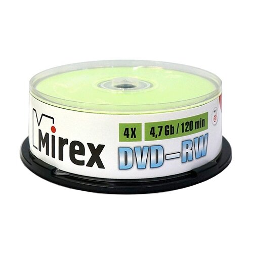 Диск DVD-RWMirex4.7Gb 4x, 25