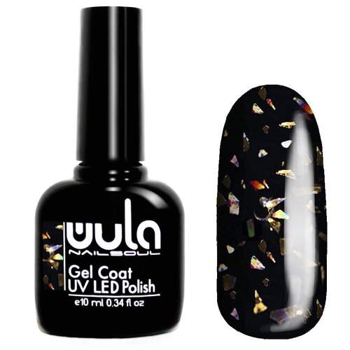 WULA гель-лак для ногтей Gel Coat Glitter rain, 10 мл, 625 золотые