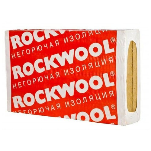 Минеральная вата  Яндекс Маркет Шумоизоляция Rockwool Флор Баттс 25х600х1000 мм 4,8 кв.м