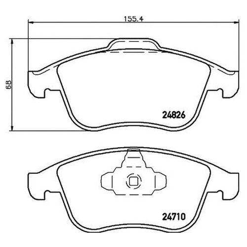 Комплект тормозных колодок Textar 2482601 для Renault GRAND SCENIC III JZ01