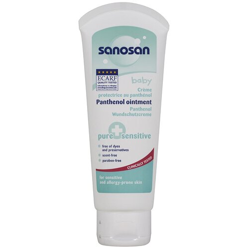 Sanosan Защитный детский крем Pure+Sensitive с пантенолом, 1