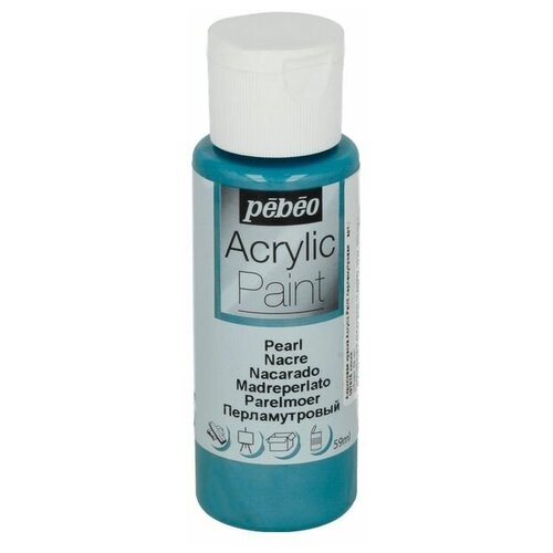 Краска акриловая Pebeo Acrylic Paint декоративная перламутровая (Синий), 59