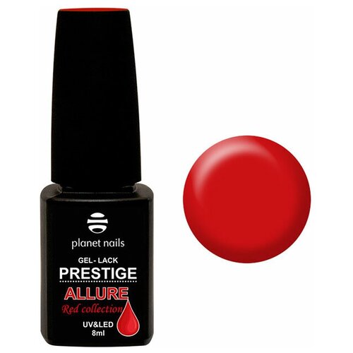 Planet nails Гель-лак Prestige Allure Red Collection, 8 мл, 649 темно -