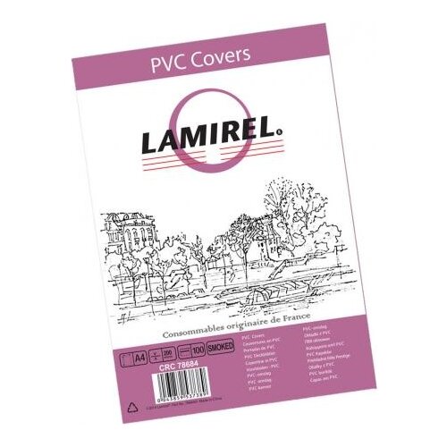 Lamirel Обложки Transparent LA-7868401 (A4, PVC, дымчатые, 2