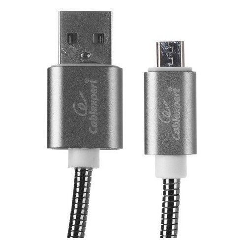 Micro USB кабель Cablexpert CC-G-mUSB02Gy-1.8M