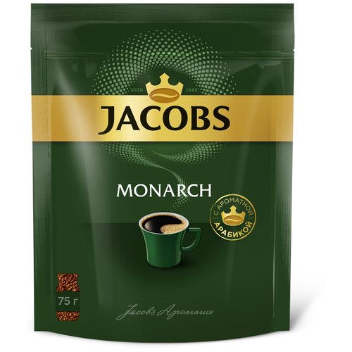 Растворимый кофе  Яндекс Маркет Кофе растворимый Jacobs Monarch сублимированный, пакет