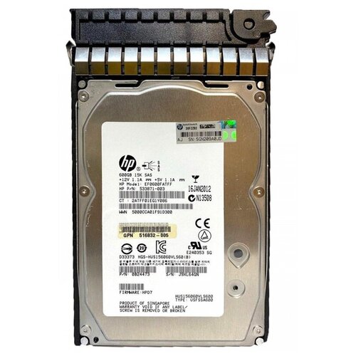 Жесткий диск HP 600GB 6G SAS 15K rpm LFF [EF0600FATFF]