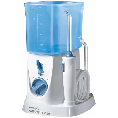 Ирригатор WaterPik WP-300 Е2 Traveler, белый/голубой