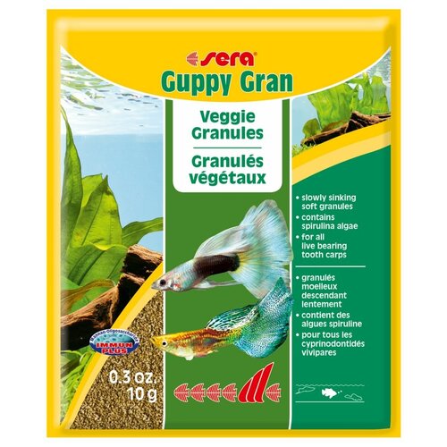 Sera Guppy gran / Корм Сера для Гуппи и подобных рыбок в гра