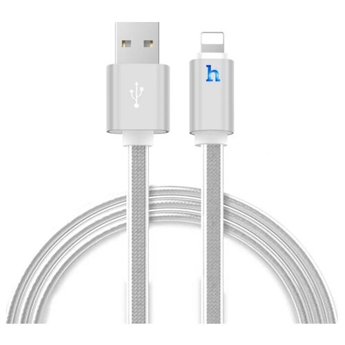 Кабель hoco. UPL12 Metal Jelly Knitted USB - Lightning (120), длина 1.2 м, 1 шт.,