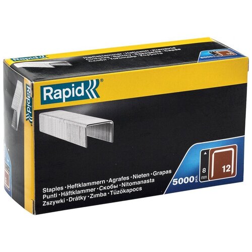 Скобы, гвозди и штифты  Беру Скобы Rapid 40100518 тип 80 для степлера, 8 мм