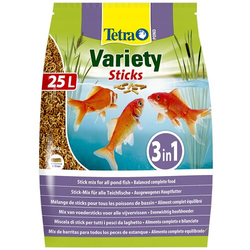 Сухой корм для рыб Tetra Pond Variety Sticks, 25 л, 3.75 кг
