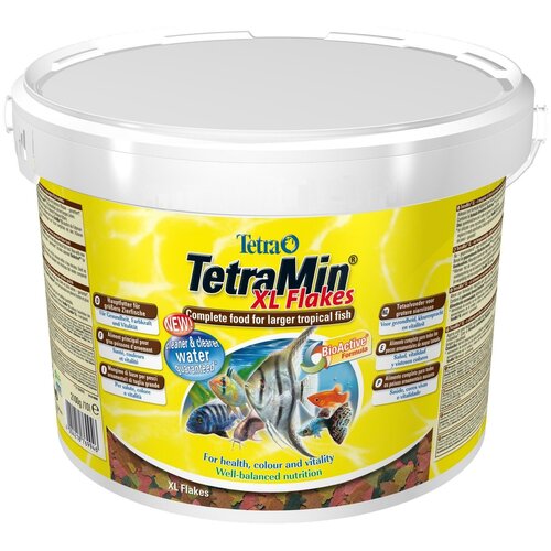 Корма для рыб и рептилий Сухой корм для рыб Tetra TetraMin XL Flakes, 10 л