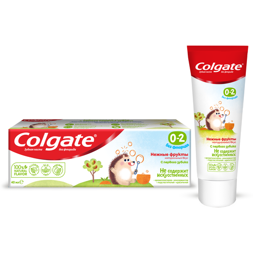  Зубная паста Colgate Нежные фрукты 0-2 лет, 40