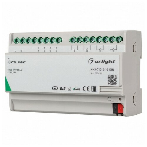 INTELLIGENT ARLIGHT Конвертер KNX-710-0-10-DIN (230V, 4x0/1-10, 4x16A) (IARL,