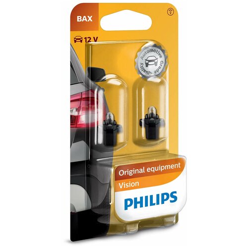 12v Сигнальная Лампа Bax 8,3s/1,35 Black Philips арт. 12597B