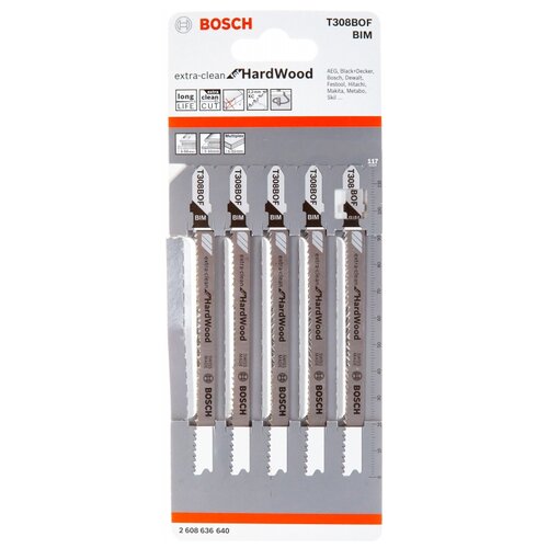 Набор пилок для электролобзика BOSCH 2608636640 5 шт.