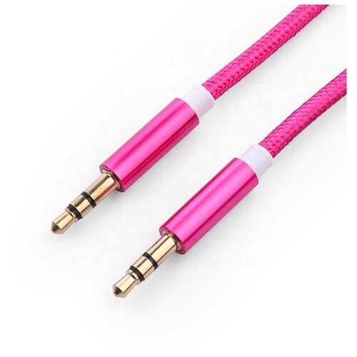 Кабель Nuobi AUX Color, Jack 3.5mm (Розовый)