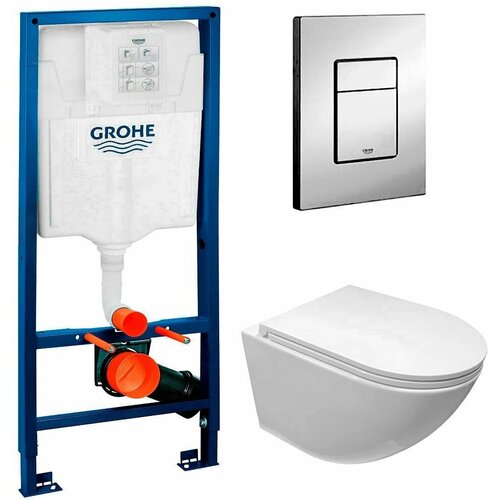 Инсталляция Grohe Rapid SL 38772001 + унитаз Cerutti Sella a