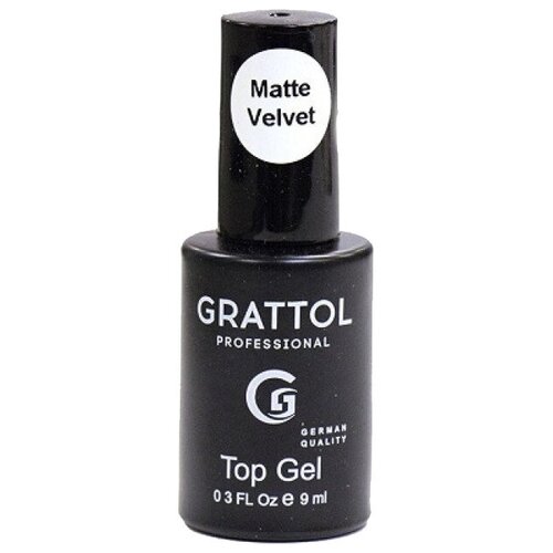 Grattol Верхнее покрытие Top Gel Matte Velvet, прозрачный, 9