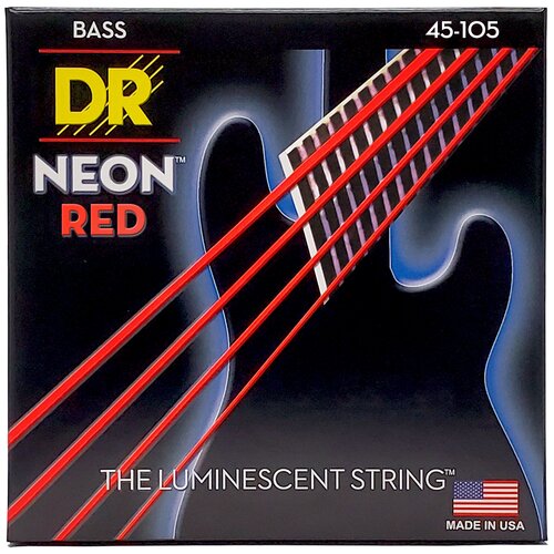 DR Strings NRB-45 HI-DEF NEON Струны для бас-гитары