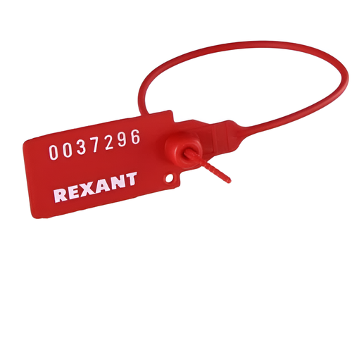   Яндекс Маркет Пломба Пластиковая L=220мм Номерная (Красная) Rexant REXANT арт.