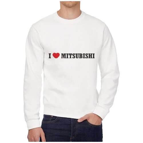 Свитшот CoolPodarok Авто I love Mitsubishi