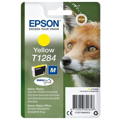 Картридж Epson T1284 желтый (c13t12844012)