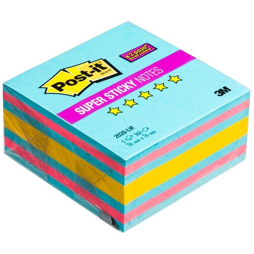 Post-it Стикеры Super Sticky, 76x76 мм, 360 штук (2028) love