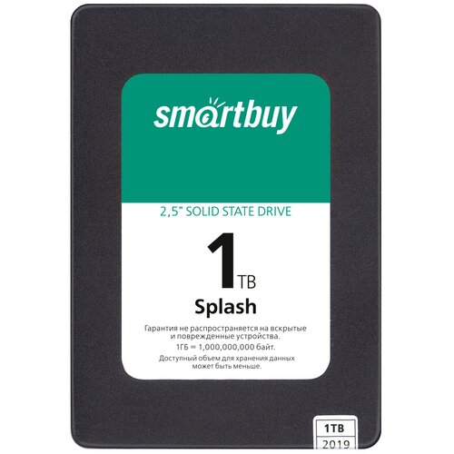 Накопитель 2,5 SSD Smartbuy Splash 1TB SATA3 MAS0902 3D TLC