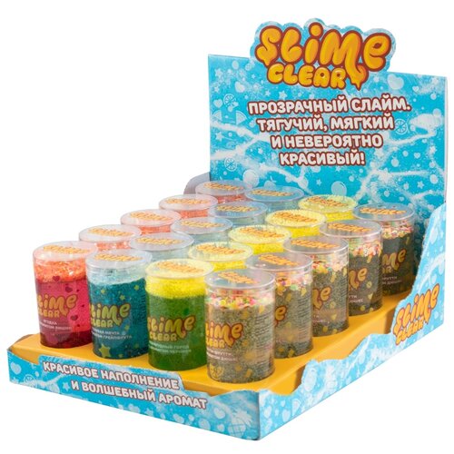 Слайм Slime Clear-Slime 20 банок по 250g