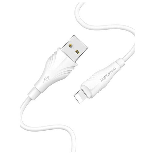 Кабель USB - Lightning 1м Borofone BX18 Optimal - Белый