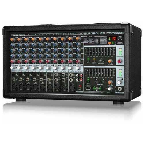 Микшерные пульты Behringer PMP2000D - микшер-усилит, 2x500 Вт на 8 Ом (2 x 10