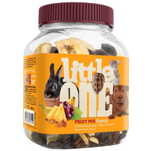 Лакомство для кроликов, грызунов Little One Snack Fruit mix 200 г