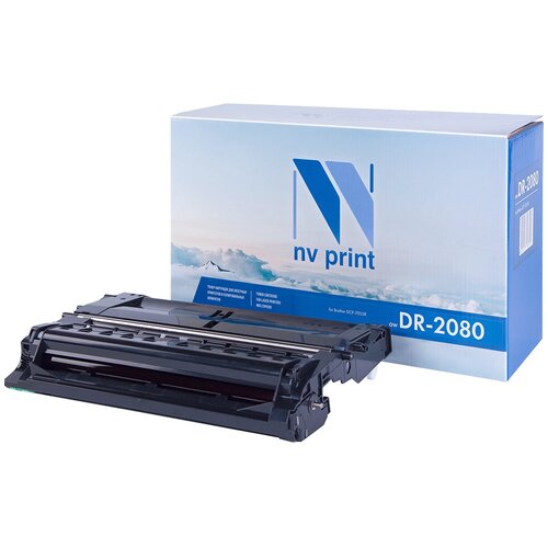 Фотобарабан NV Print DR-2080, для Brother DCP-7055R,Brother HL-2130R, черный,