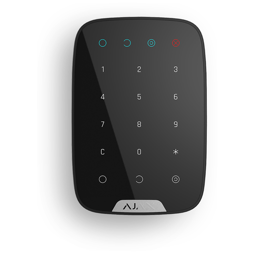 Клавиатура сенсорная беспроводная Ajax KeyPad, черный (KeyPa