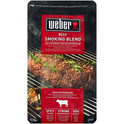 Weber Щепа для копчения, смесь для говядины, 700 г, 0.7 кг, 1