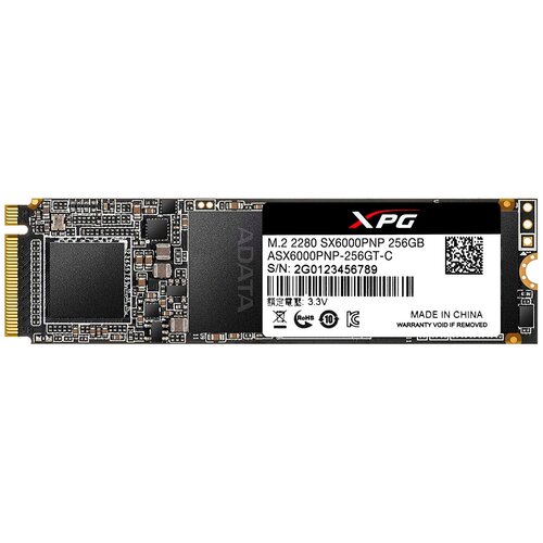 Твердотельный накопитель ADATA XPG SX6000 Pro ASX6000PNP-256