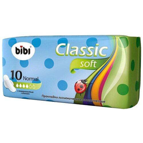 Прокладки и тампоны  Яндекс Маркет Bibi прокладки Classic Normal Soft, 4 капли, 10