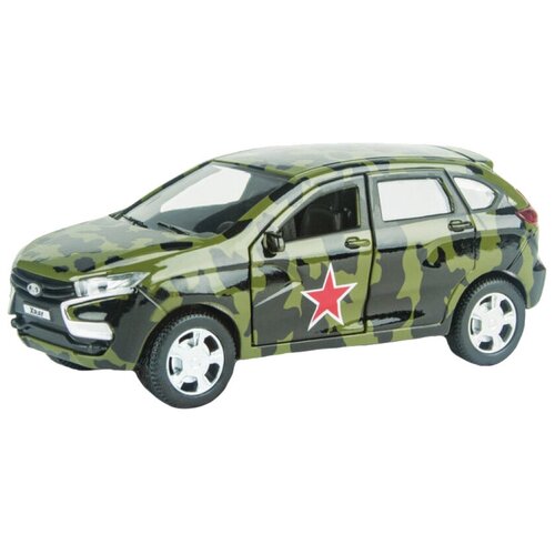 Машинка Lada Xray. Военная, 1:36