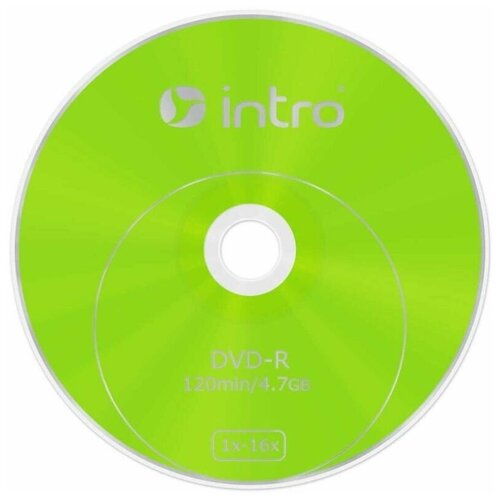 Носители информации DVD-R INTRO 16х 4.7GB Shrink 50 шт. в уп