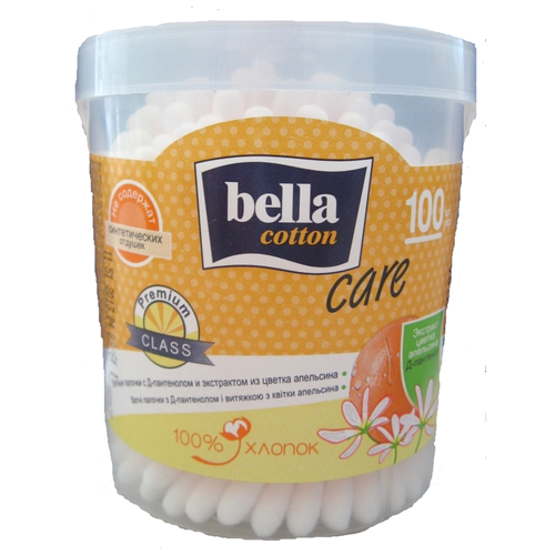 Ватные палочки и диски Ватные палочки Bella Cotton Care с Д-пантенолом и экстрактом