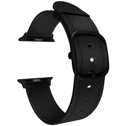 Lyambda Кожаный ремешок Minkar для Apple Watch 42/44 mm (DSP-03), black
