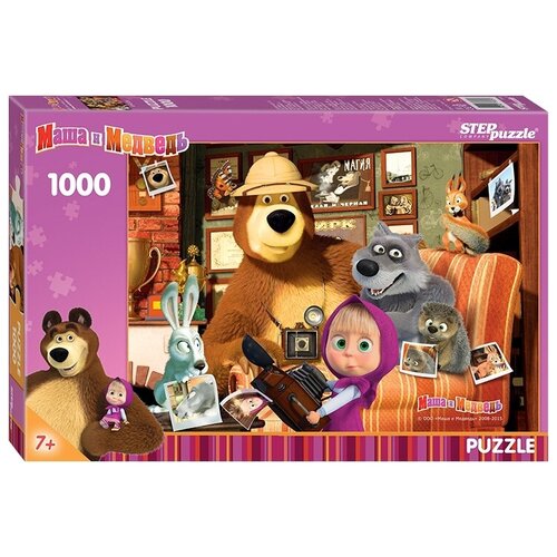 Пазл Step puzzle Анимаккорд Маша и Медведь (79605), 1000 дет